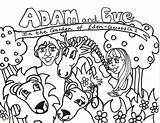 Adam Eve Coloring Pages Eden Garden Kids Printable Drawing Truth Color Preschool Bible Cartoon Toddlers Creation Getdrawings Joseph Created Now sketch template