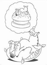 Coloring Pages Hamburger Joseph Dreams Getdrawings Template Garfield Dog Hot sketch template