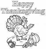Thanksgiving Coloring Turkey Happy Crafts Printables Printable Printablee sketch template