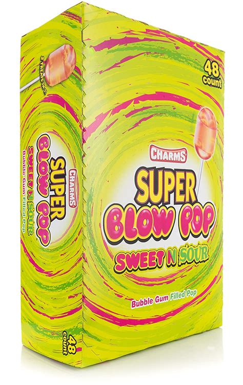 Charms Super Blow Pops Sweet And Sour 48 Ct Ebay