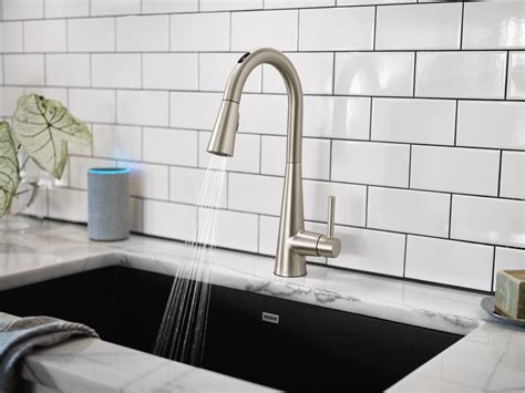 moen unveils voice controlled smart kitchen faucet residential products