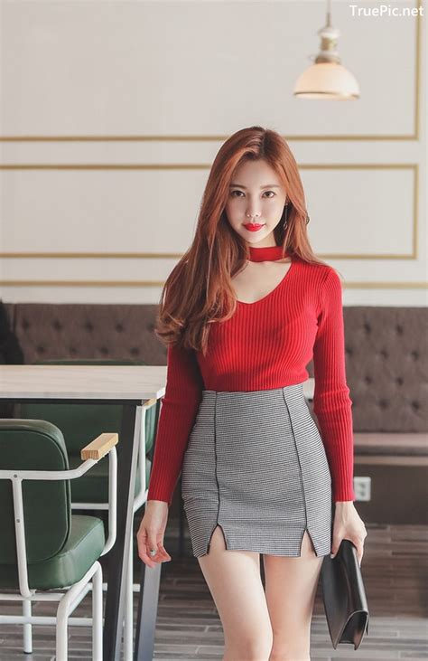 korean fashion model hyemi office dress collection truepicnet
