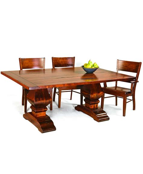 wilmington trestle dining table amish direct furniture