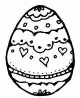 Pascua Huevos Egg sketch template
