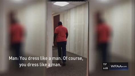 man follows woman into restroom after mistaking her for a man