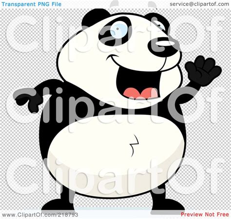 Royalty Free Rf Clipart Illustration Of A Happy Panda