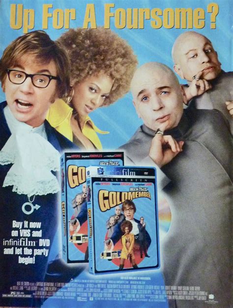 Austin Powers Goldmember Up For A Foursome Retro Magazine Ad In 2021