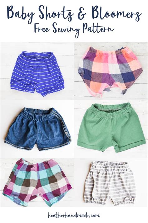 upcycled baby shorts bloomers  sewing pattern sewing