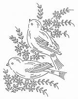 Embroidery Vintage Patterns Bird Pattern Birds Hand Designs Coloring Pages Transfers Ni Crewel Broderie Week Visit Choose Board Uploaded User sketch template