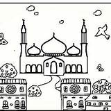 Colorear Explorateurs Petits Muslims Mecque sketch template