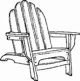 Chair Coloring Pages Designlooter Colouring Garden Beach sketch template