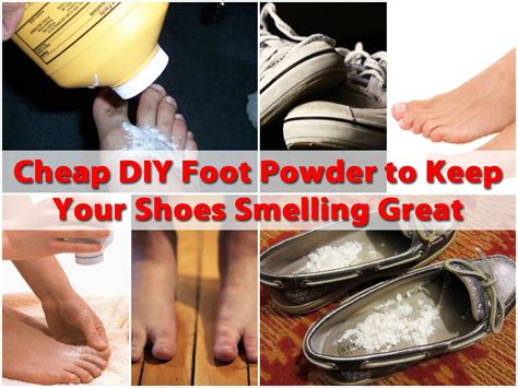 cheap diy foot powder to keep your shoes smelling great