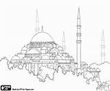 Hagia Sofia Kleurplaten Constantinopla Monumenten Bezienswaardigheden Turkije Sainte sketch template