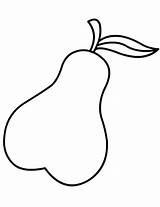 Pera Peras Dibujos Pears Frutas sketch template