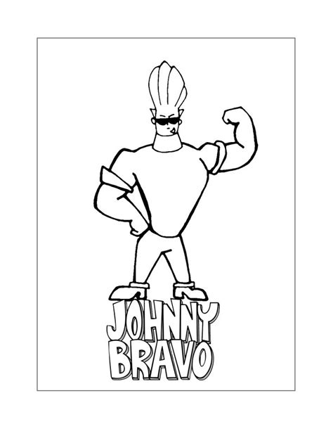 johnny bravo coloring pages giancarloecrodriguez