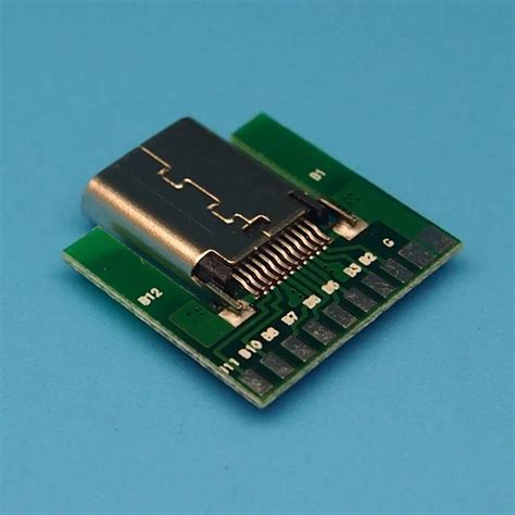 pcs usb  type  connector pins female socket adapter p usb   pcb board  plug
