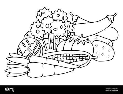 coloring book pictures  vegetables  printable coloring pages