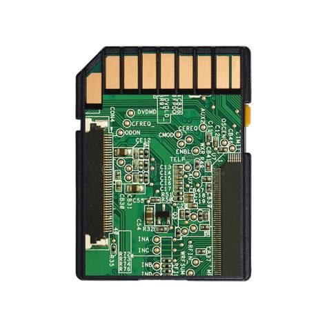 micro sd card  circuit isolated  white stock image image  drive camera