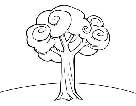 large tree coloring page coloringcrewcom