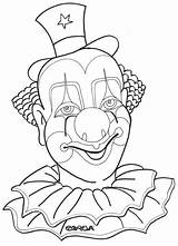 Clown Kleurplaat Clowns Tekenen Fasching Karneval Circus Downloaden sketch template
