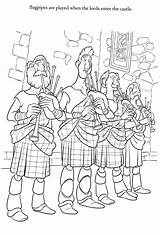 Brave Bestcoloringpagesforkids Bagpipes Coloringdisney sketch template