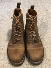 dr martens leather brown boots  men  sale shop   mens boots ebay