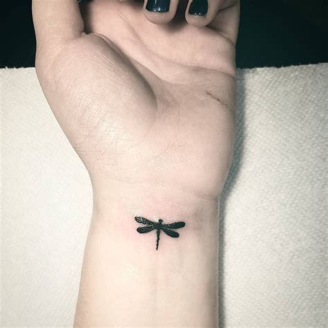 Cute Small Simple But Very Meaningful Dragonfly Tattoo Small