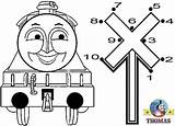 Dot Train Coloring Thomas Kids Games Tank Engine Numbers Dots Online Pages Gordon Friends Connect Worksheets Children Childrens Toys sketch template