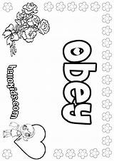 Obey Coloring Pages Sheets Children Parents Color Obedience Sheet Name Girls Kids Printable Crafts Bible School Clipart Sunday Activities Hellokids sketch template