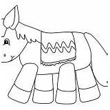 Coloring Pages Donkey Mexican Pinata Sunny sketch template