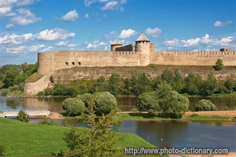 ivangorod fortress photopicture definition  photo dictionary