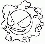 Gastly Haunter Pokemons Lineart Phonetic sketch template