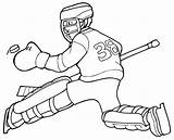 Hockey Coloring Stick Pages Ice Getcolorings sketch template