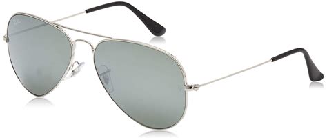 ray ban rb3025 aviator classic mirrored sunglasses in metallic lyst