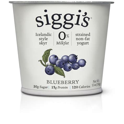 siggis fat  blueberry yogurt  oz