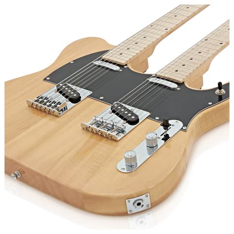 knoxville double neck guitar  gearmusic natural  stock  gearmusic