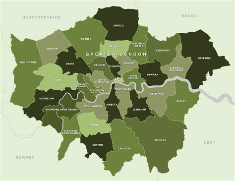 map  london boroughs royalty  editable vector map maproom