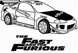 Furious Fast Eclipse Car Coloring Pages Dessin Coloriage Deviantart Voiture Printable Cars Clipart Skyline Furiosos Velozes Carros Colouring Colorier Drawing sketch template