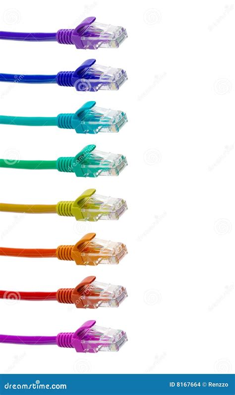 lan cable  colorful colors stock photo image  close internet