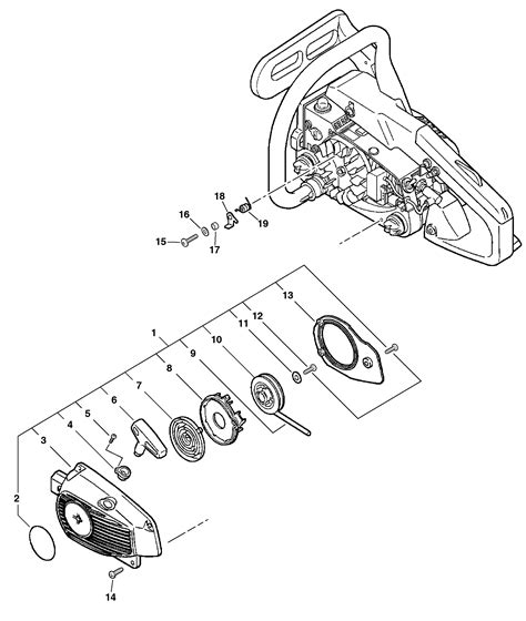 echo cs    chain  starter parts diagram lawnmower pros