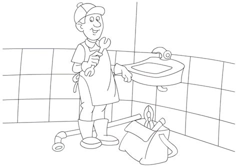 coloring pages occupations  dxf include