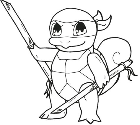 printable squirtle coloring pages  coloring activities ninja