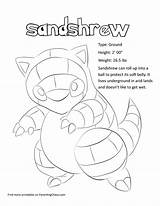 Coloring Sandshrew Packet Getcolorings Getdrawings Printable Pages sketch template