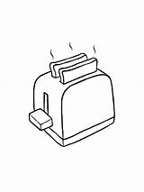 Toaster sketch template