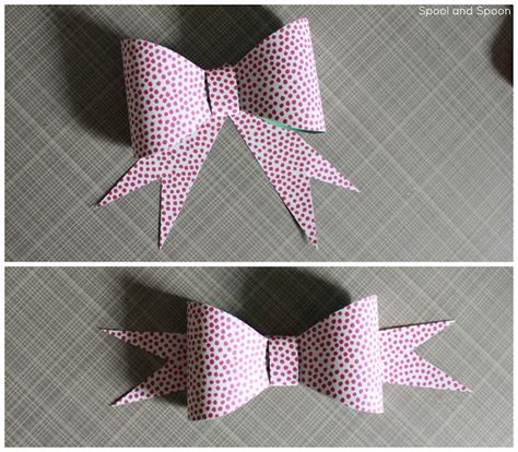 spool  spoon   paper bow  template