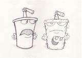 Coloring Hunger Meatwad Shake sketch template