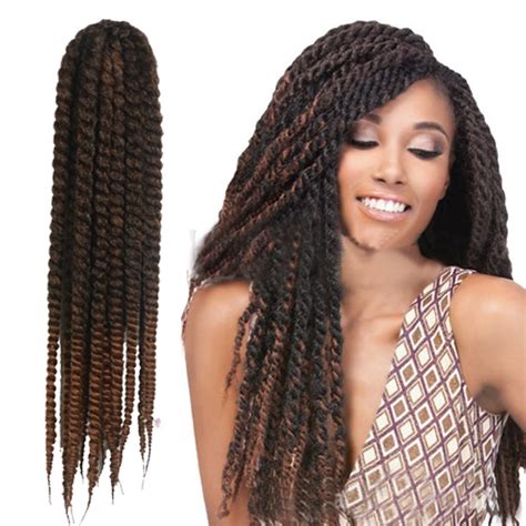 120g 12pcs Havana Mambo Twist Crochet 24inch Braid Hair Afro Kinky