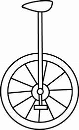Unicycle Clipart Draw Clip Drawing Outline Cliparts Library Clipartpanda sketch template