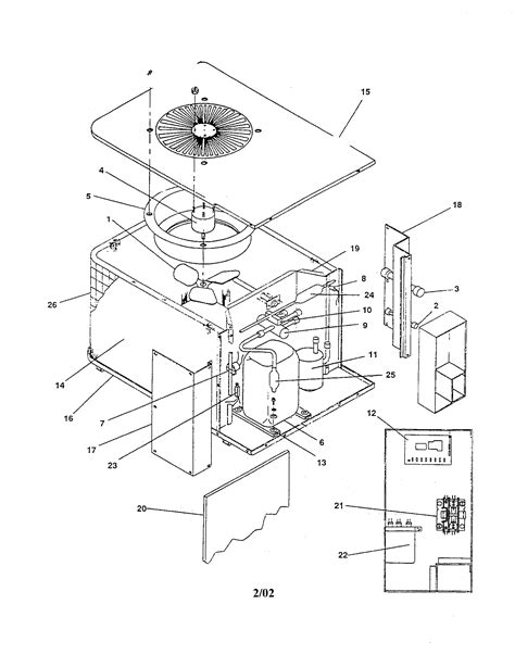 heat pump diagram parts list  model cpeab gmc parts air conditioner heat pump parts
