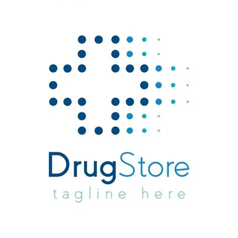 drogerie logo vorlage kostenlose vektor